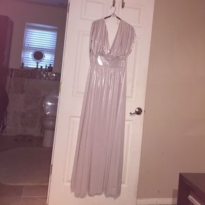 WHBM Pearl Champagne color dress EUC worn once